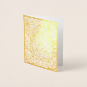 Carte Dorée Ostermotiv farbiger Cartoon mit Ostéréier 13553