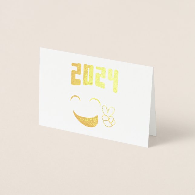 Carte Dorée Paix 2024 Amour (Devant)