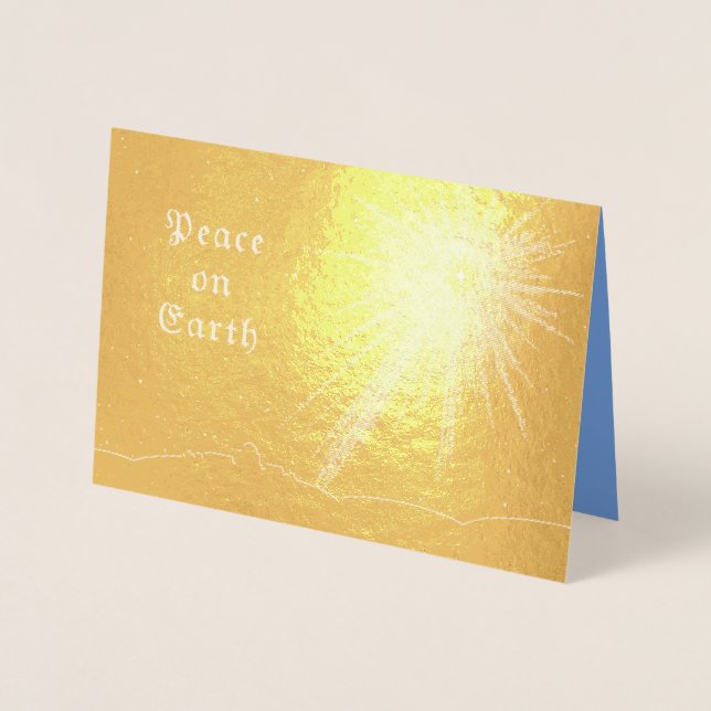 Carte Dorée Paix sur Terre (Devant)