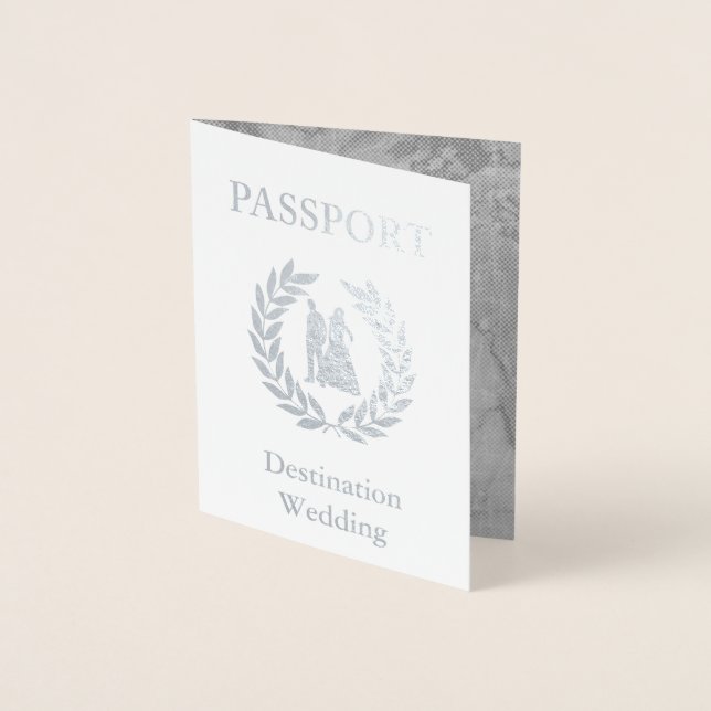 Carte Dorée passeport de mariage de destination (Devant)