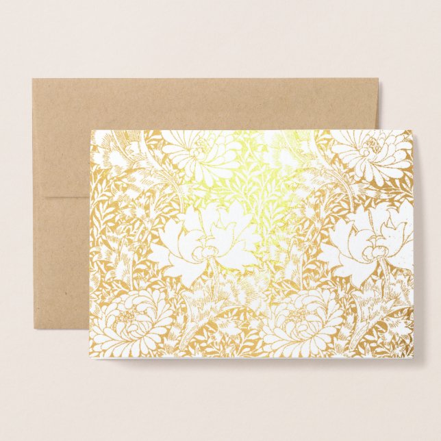 Carte Dorée Personnalisé (Devant avec enveloppe)