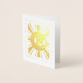 Carte Dorée Philippin Sun Smile Mabuhay Tagalog