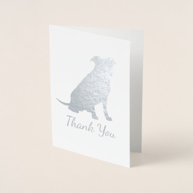 Carte Dorée Pit Bull Chien Baby shower Blue Boy Pitbull (Devant)