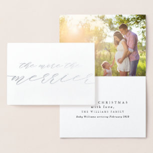 Carte Dorée Plus on est de fous plus on rit Noël