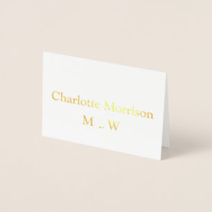 Carte Dorée Point d'ancrage nautique nom personnalisé Mariage