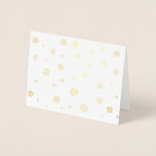 Carte Dorée pois peint à la main