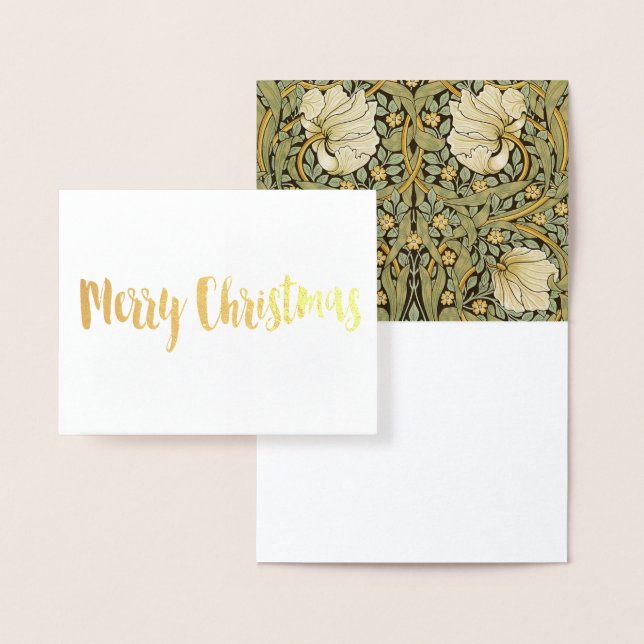 Carte Dorée Pré-raphate de William Morris Pimpernel Vintage (Affichage)