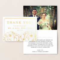 Pretty Peony Floral Mariage photo Merci
