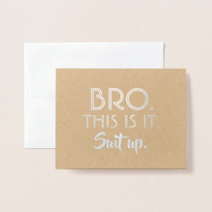 Carte Dorée Proposition Drôle Groomsman - C'Est Ça
