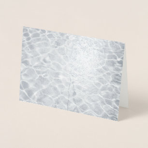 Carte Dorée Réflexions de la lumière abstraites sur l'eau