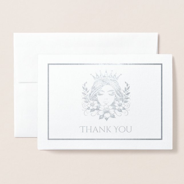 Carte Dorée Reine de la couronne (Devant avec enveloppe)