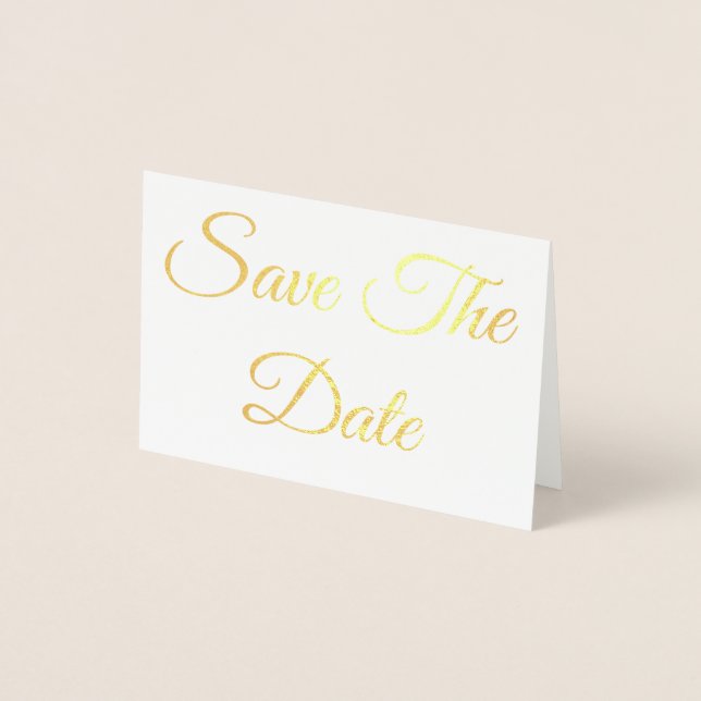 Carte Dorée Réservez la date (Devant)