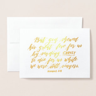 Carte Dorée Romains 5:8