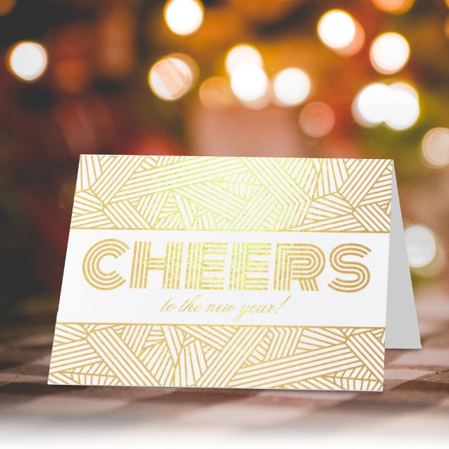 Carte Dorée Salutations Pour Le Nouvel An ! Photographie de ty (Créateur téléchargé)