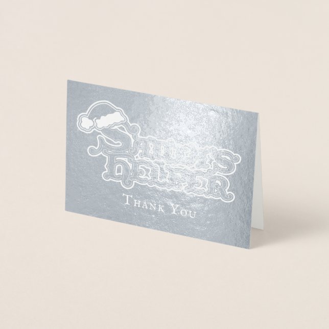 Carte Dorée Santas casquette santas aide vacances (Devant)