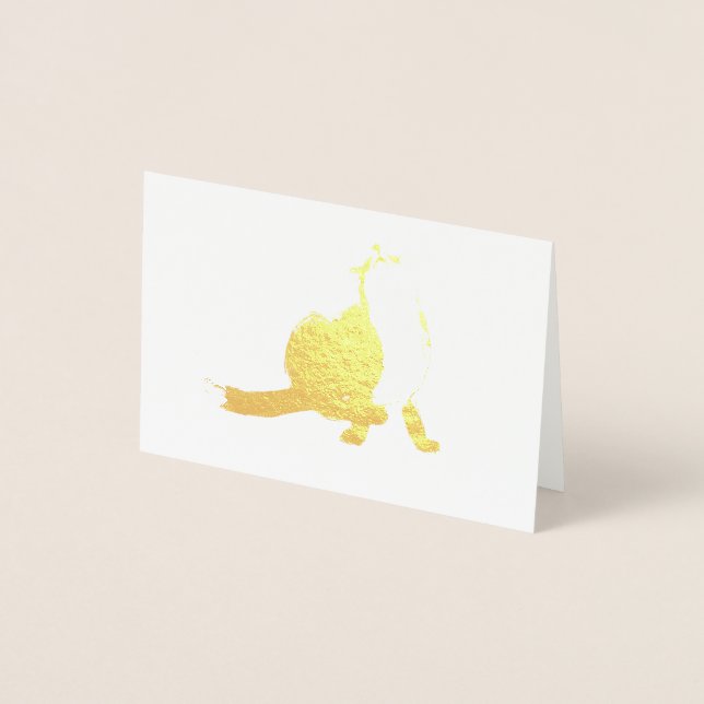 Carte Dorée Scratching fox (Devant)