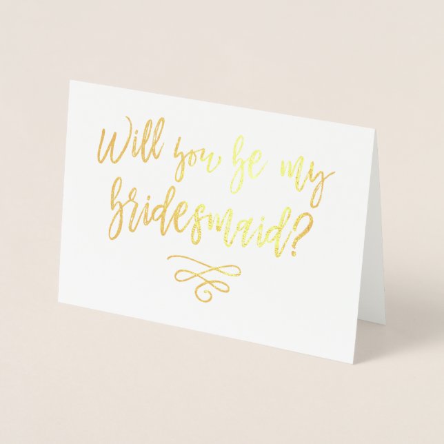 Carte Dorée Seras-tu ma typographie de servante d'épouse (Devant)