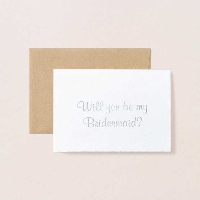 Carte Dorée Serez-Vous Ma Femme D'Accueil ? Dentelle rustique (Devant avec enveloppe)