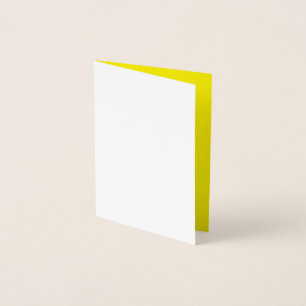 Carte Dorée simple couleur solide minimale personnalisée     