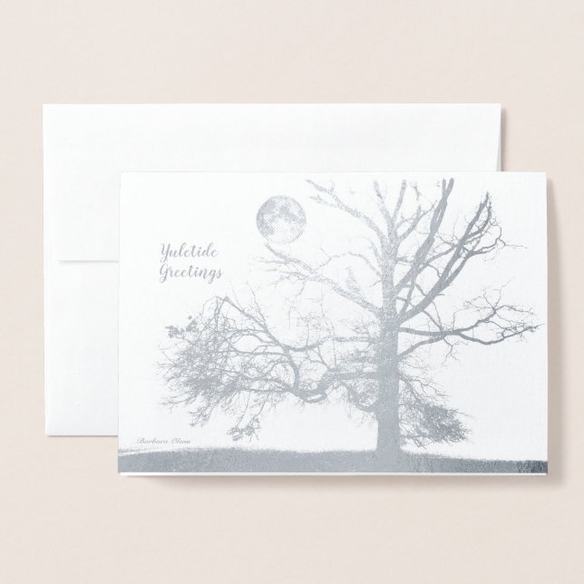 Carte Dorée Solstice d'hiver : Prospect Park, NY—vacances (Devant avec enveloppe)