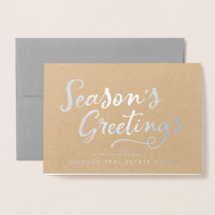 Carte Dorée Typographie Bonnes Fêtes   Salutations