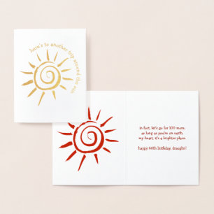 Carte Dorée Un autre voyage autour du soleil Custom Birthday R