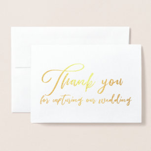 Carte Dorée Vidéographe mariage Merci