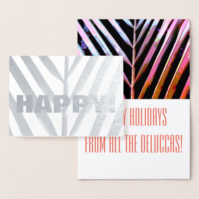 Carte Dorée Voeux heureux (Affichage)