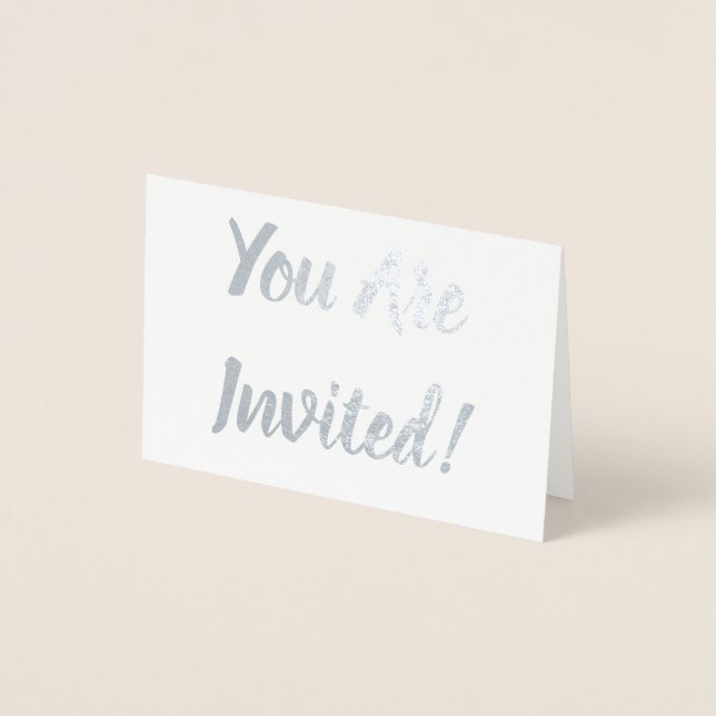 Carte Dorée Vous Êtes Invités ! (Devant)