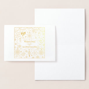 Carte Dorée Wesołych Świąt i Szczęśliwego Nowego Roku