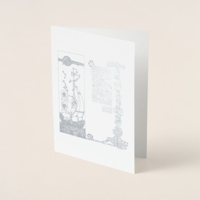 Carte Dorée Wynken Blynken & Nod par Jessie Marion King (Devant)