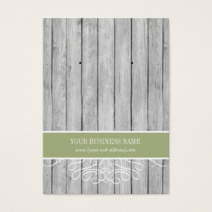Carte d'oreille personnalisée Sage Olive Green Rus