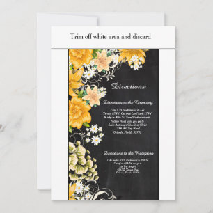 Carte d'orientation Rose Jaune 3.5x6