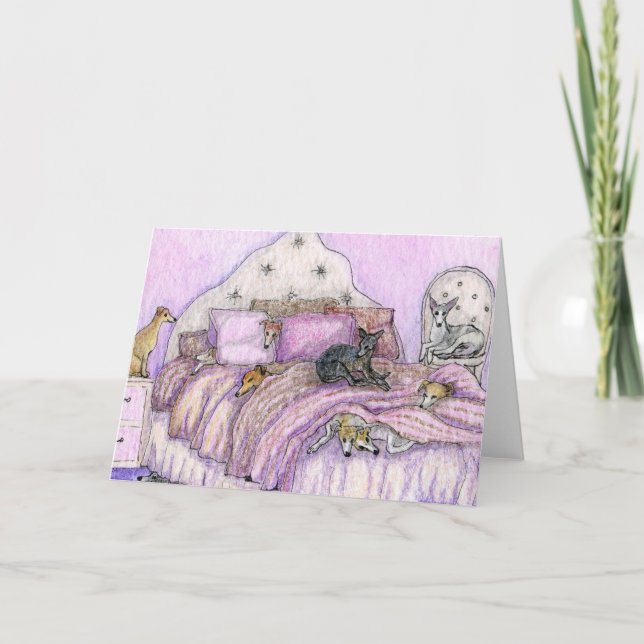 Carte Dormir - les seins et les lévriers à foison ! (Devant)