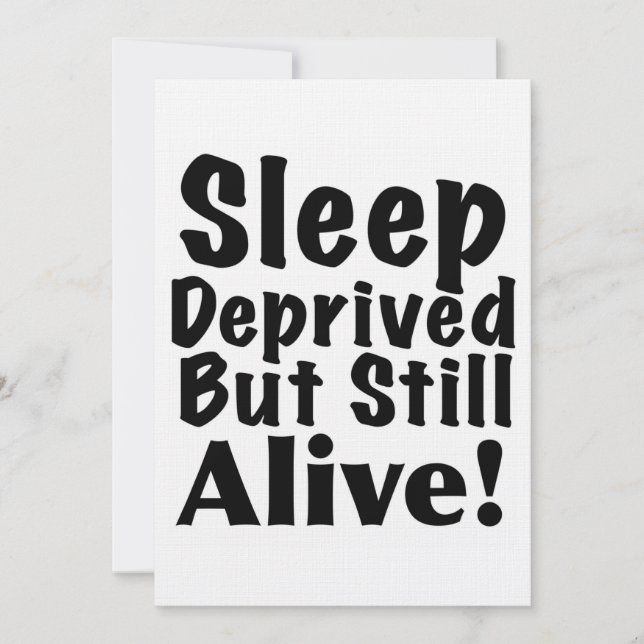 Carte Dormir Privé Mais Toujours Vivant (Devant)