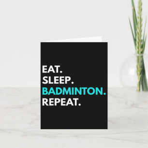 Carte Dormir - Répétition de badminton - Tee - shirts de