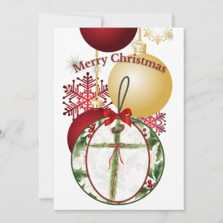 Carte d'ornement de Noël