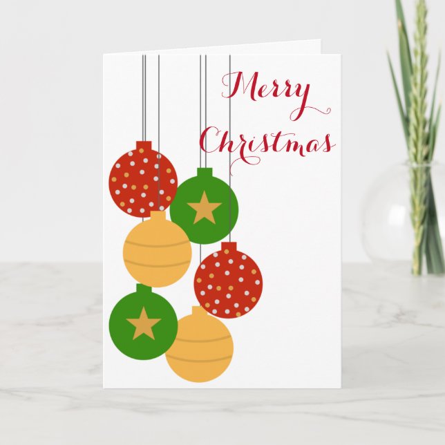 Carte d'ornement de Noël (Devant)