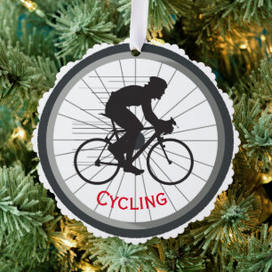 Carte d'ornement en papier de conception à vélo
