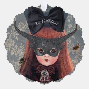 Carte d'ornement Goth Doll