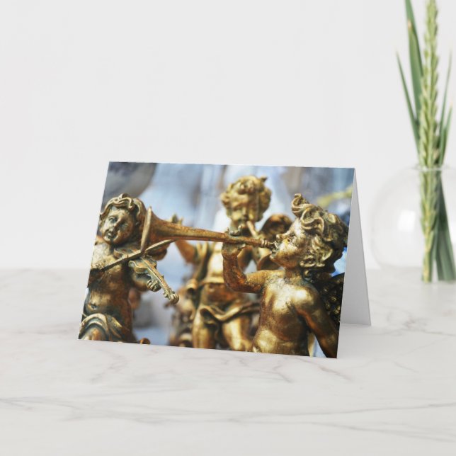 Carte d'ornements Angel d'or (Devant)