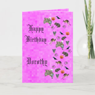 Carte Dorothy, Joyeux anniversaire Aussie Theme Birthday