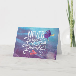 Carte Dory & Nemo   N'oubliez jamais vos amis