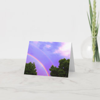 Carte Double arc-en-ciel