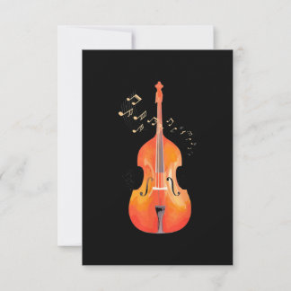 Carte Double Basse Art classique Musique Jazz