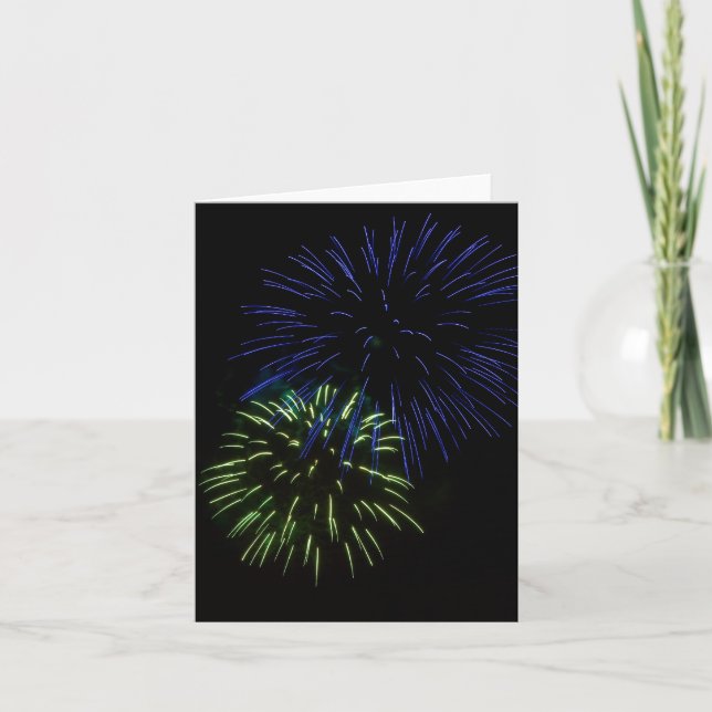 Carte Double éclatement de Fireworks (Devant)