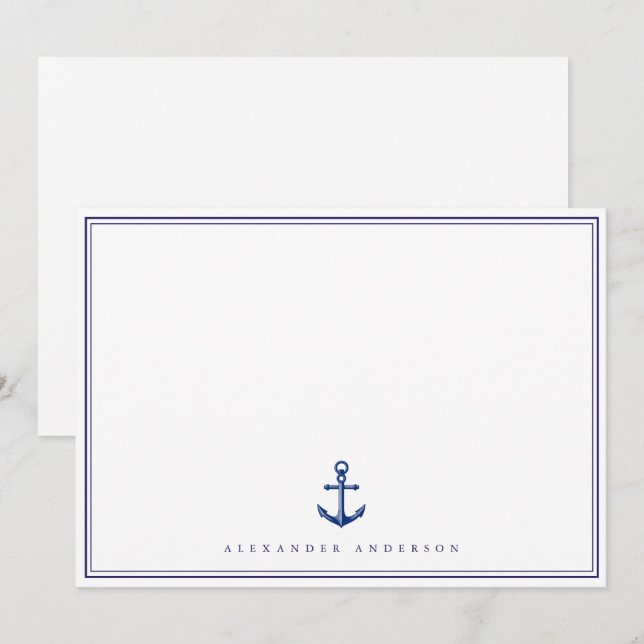 Carte double frontière professionnelle marine (Devant / Derrière)
