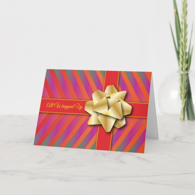 Carte double pour fêtes annuelles merveilleuse (Devant)