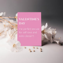 Douce Saint-Valentin rose d'amour de soi