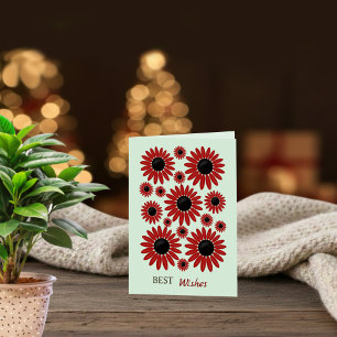 Carte Douces Florales Express Velvet Anniversaire